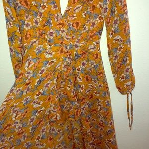 Harvest colored flower romper
